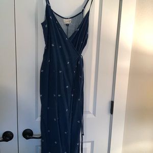 Universal Thread Blue Wrap Maxi Summer Dress